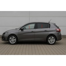 Нижня окантовка вікон OmsaLine (4 шт., нерж.) для Peugeot 308 2014-2021 рр