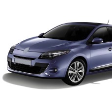 Накладка на передний бампер 2013-2016 (HB, нерж сталь) для Renault Megane III