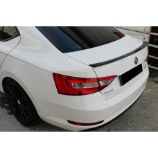 Спойлер LIP (Omsa, чорний) для Skoda Superb 2015-2024 рр