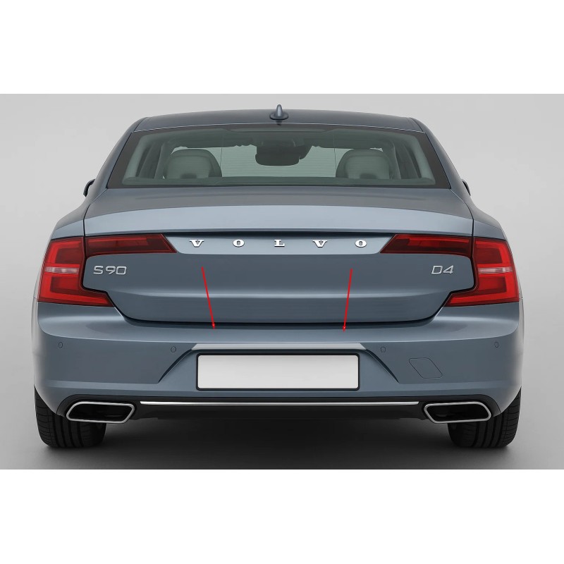 Хром планка над номером (для S90, нерж) для Volvo S90/V90 2016- рр