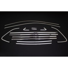 Полная окантовка окон (14 шт, нерж) для Volkswagen Polo 2017- рр