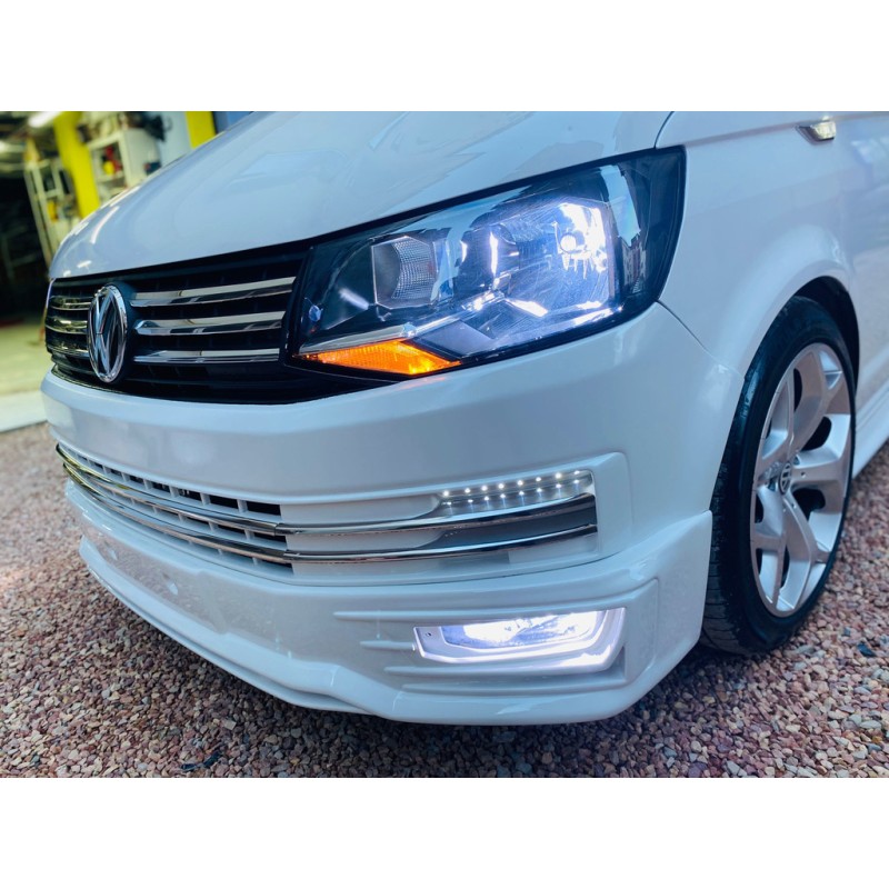 Накладка на передній бампер Genis 2015-2018 (під фарбування) для Volkswagen T6