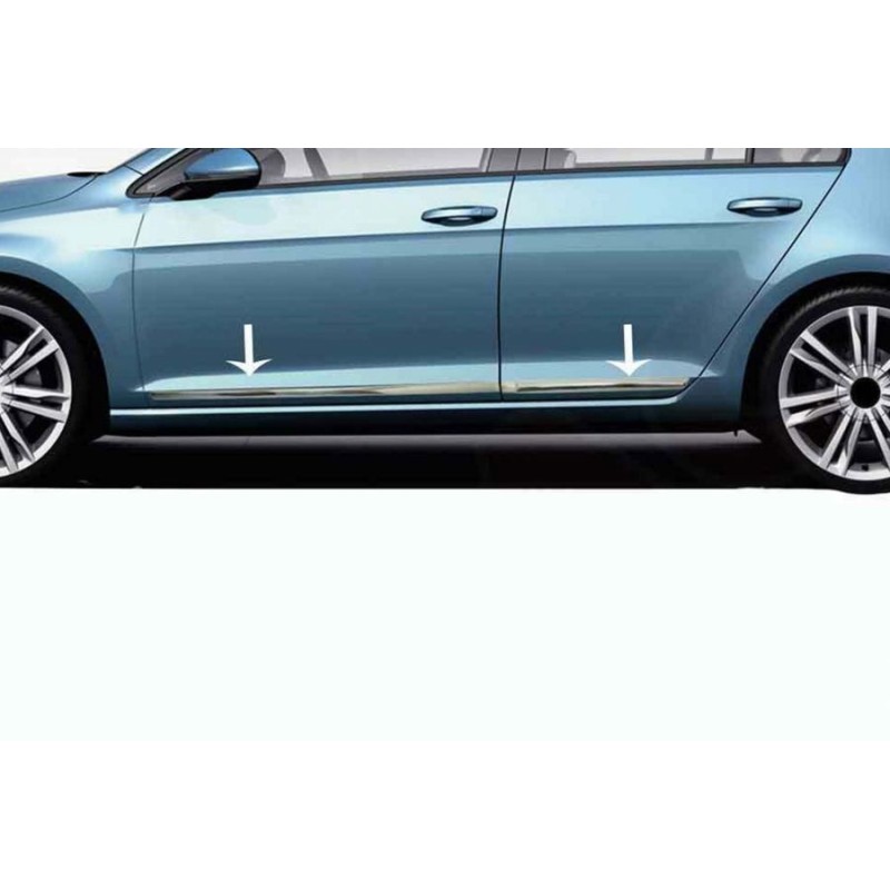 Молдинги дверей (4 шт, нерж) для Volkswagen Tiguan 2007-2016 рр