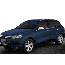 Нижній молдинг скла (4 шт, нерж) для Volkswagen Touareg 2010-2018 рр