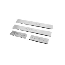 Накладки на пороги Carmos V2 (4 шт, нерж) для Opel Astra H 2004-2013 рр