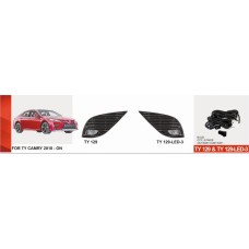 Противотуманки US-type (2 шт, LED) для Toyota Camry 2018-2023 гг