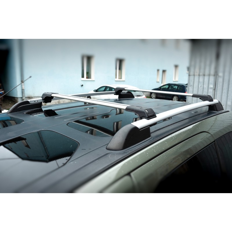 Поперечени на рейлінги під ключ Skybar V1 (2 шт) Сірий для Citroen Berlingo 2008-2018 рр