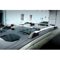 Поперечени на рейлінги під ключ Skybar V1 (2 шт) Сірий для Peugeot Partner Tepee 2008-2018 рр