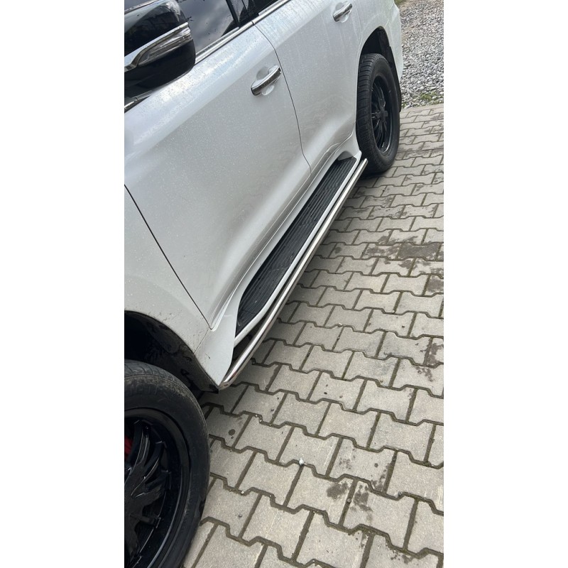 Боковые подпорожники 2015-2022 (нерж) для Lexus LX570 / 450d