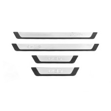 Накладки на пороги Omsa Flexill (4 шт, нерж) для Hyundai IX-35 2010-2015 рр