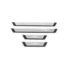 Накладки на пороги Flexill (4 шт, нерж.) для Mitsubishi ASX 2010-2023 рр