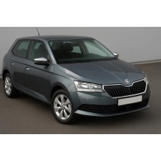 Накладки на дзеркала з вирізом під поворот (2 шт, нерж) для Skoda Fabia 2014-2021 рр