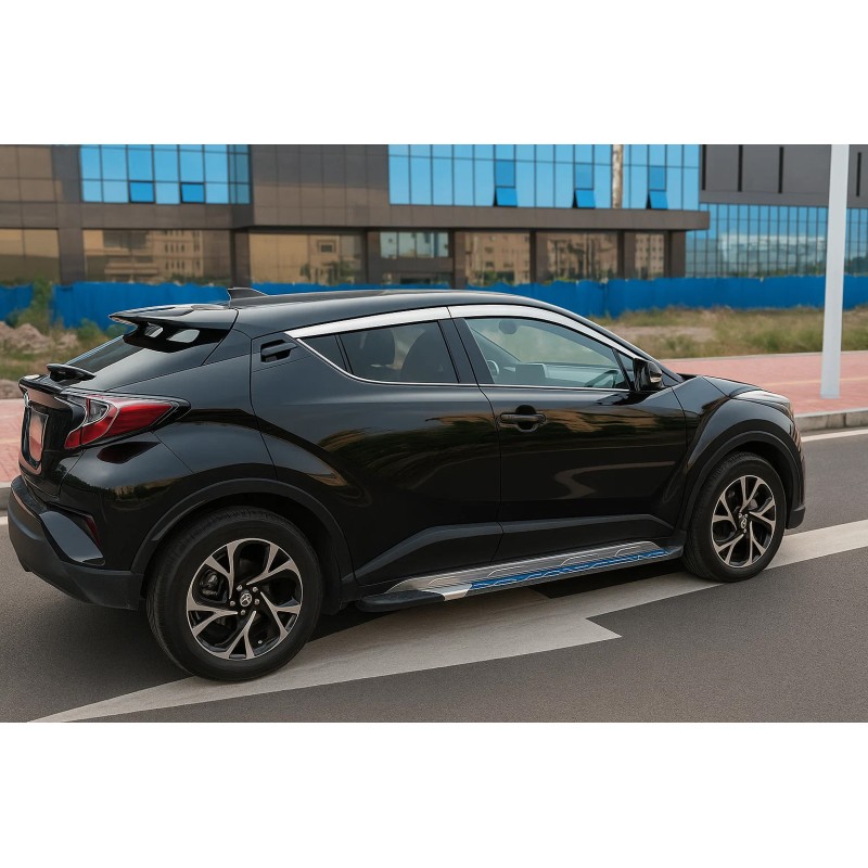 Окантовка вікон OmsaLine (4 шт., нерж.) для Toyota C-HR 2016-2023 рр Окантовка вікон OmsaLine (4 шт., нерж.) для Toyota C-HR 2016-2023 рр