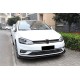 Накладка на передний бампер ЛИП (2017-2020, ABS-пластик) для Volkswagen Golf 7/E-Golf