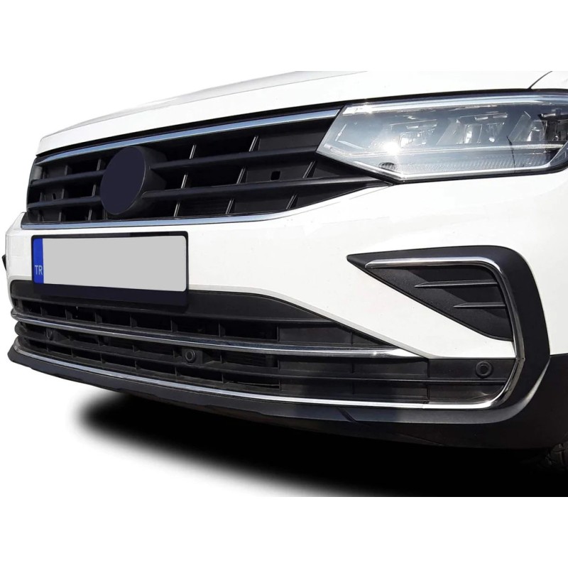 Накладки на протитуманки 2020-2025 (4 шт, нерж) для Volkswagen Tiguan рр