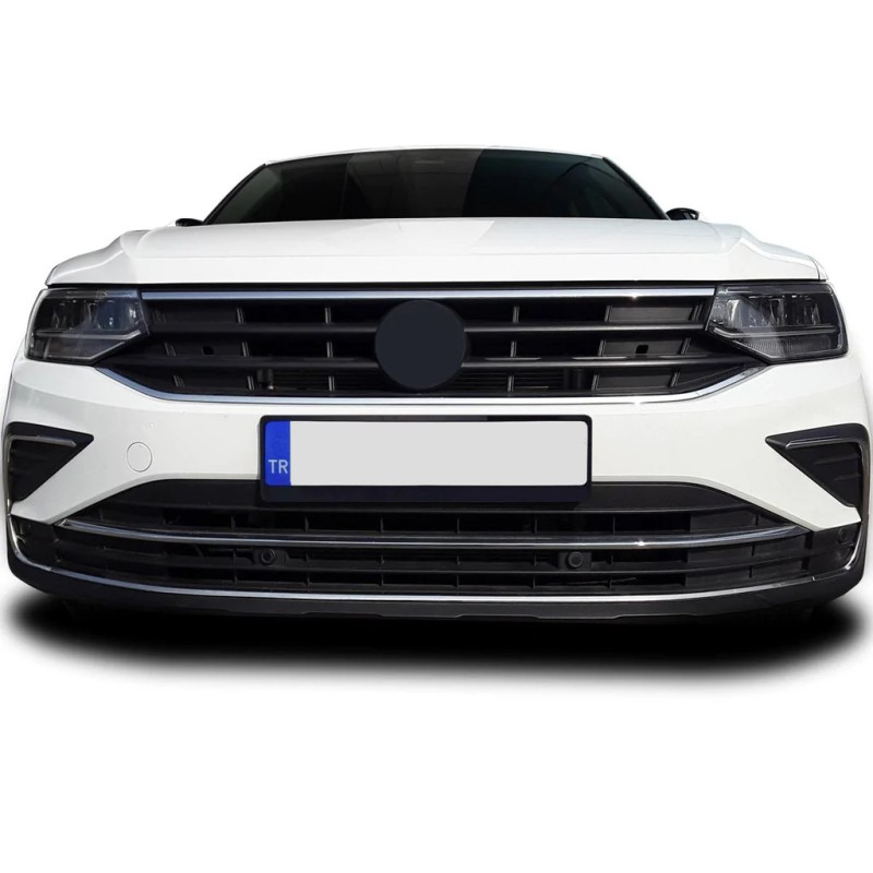 Накладки на протитуманки 2020-2025 (4 шт, нерж) для Volkswagen Tiguan рр Накладки на протитуманки 2020-2025 (4 шт, нерж) для Volkswagen Tiguan рр