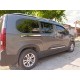 Молдинги здвіжної дверки (2 шт., нерж) для Peugeot Partner/Rifter 2019- рр