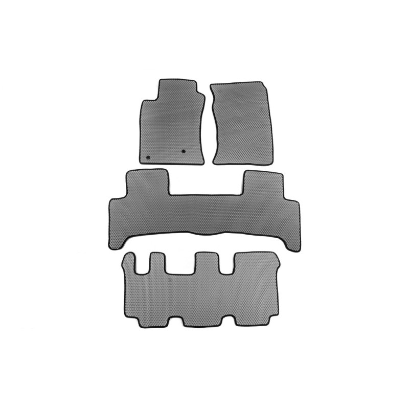 Килимки EVA (3 ряди, сірі) для Toyota Land Cruiser Prado 120