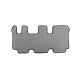 Килимки EVA (3 ряди, сірі) для Toyota Land Cruiser Prado 120