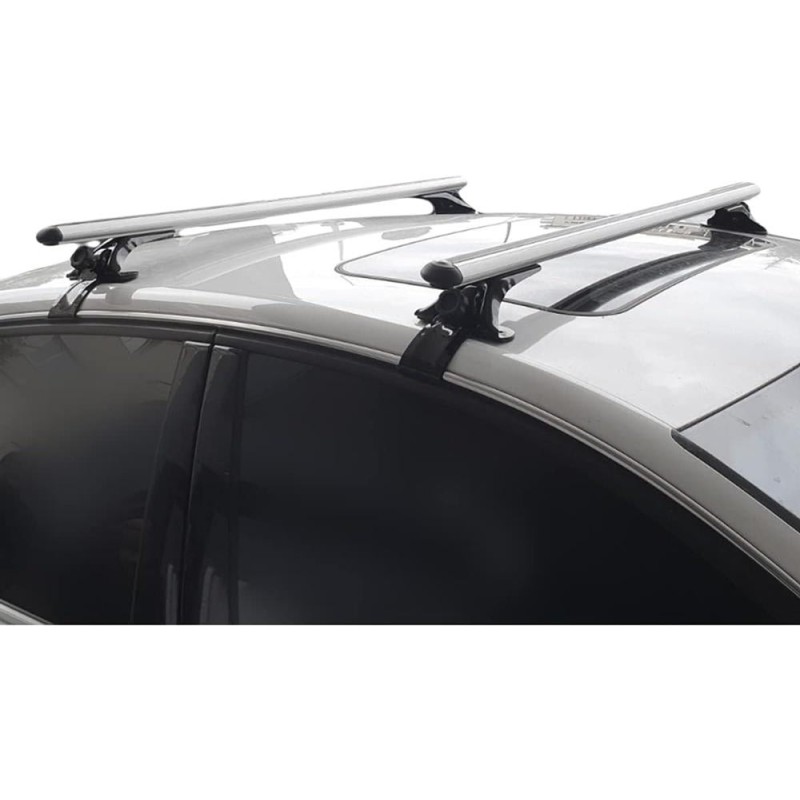 Автобагажник для гладкого даху Oluksuz V4 (хром, пара) для Hyundai I-10 2008-2013 рр