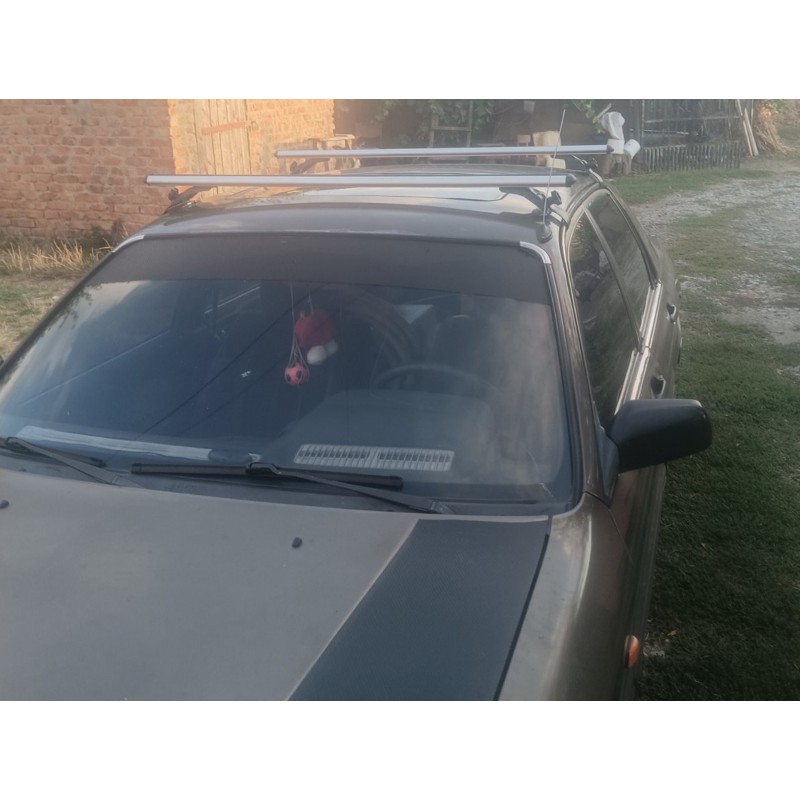 Автобагажник для гладкого даху Oluksuz V4 (хром, пара) для Mitsubishi Galant 1992-1998 рр Автобагажник для гладкого даху Oluksuz V4 (хром, пара) для Mitsubishi Galant 1992-1998 рр