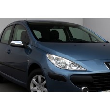 Накладки на дзеркала (2 шт, пласт.) для Peugeot 307 2001-2008 рр