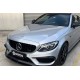 Передня решітка Panamericana GT Black 2014-2021, без камери для Mercedes C-сlass W205 рр