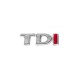 Напис TDI (під оригінал) TD-хром, I-червона для Volkswagen Passat B8 2015-2023 рр