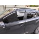 Ветровики с хромом (4 шт, Niken) для Hyundai Kona 2017-2023 гг