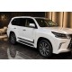 Молдинги на двери F-Sport Белые-2026Хром (4 шт, ABS) для Lexus LX 500d/600 2022- гг