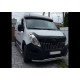Козирьок на лобове скло V2 (чорний глянець, 5мм) для Renault Master 2011-2023 рр