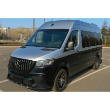 Передний бампер с решеткой V1 (AMG) для Mercedes Sprinter W907/W910 2018- гг