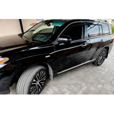 Вітровики з хромованим молдингом (4 шт, Niken) для Toyota Highlander 2008-2013 рр