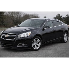 Ветровики с хромированным молдингом (4 шт, Niken) для Chevrolet Malibu 2011-2018 гг