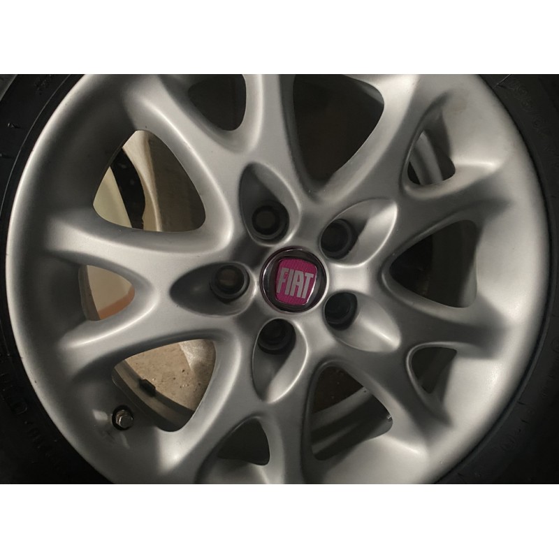 Ковпачки на диски V2 49/42.5 мм червоні(4 шт, 0735448759) для Тюнінг Fiat