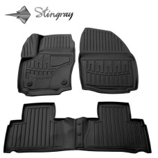 Килимки Stingray 3D (2011-2014, 4 шт, поліуретан, кліпса FC2) для Ford Galaxy рр