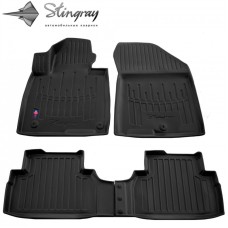 Килимки Stingray 3D (2018-2020, 4 шт, поліуретан) для Hyundai Santa Fe 4 рр