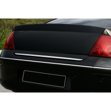 Кромка багажника (нерж) OmsaLine - Італійська нержавійка для Peugeot 407
