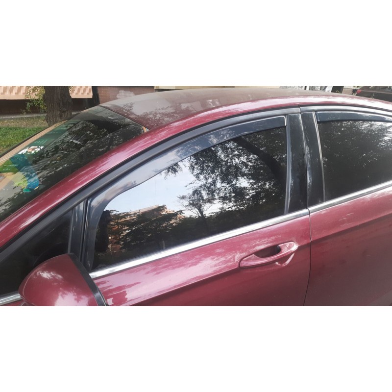 Вставные ветровики SD (Esa, 4 шт) для Ford Fusion 2012-2020 гг