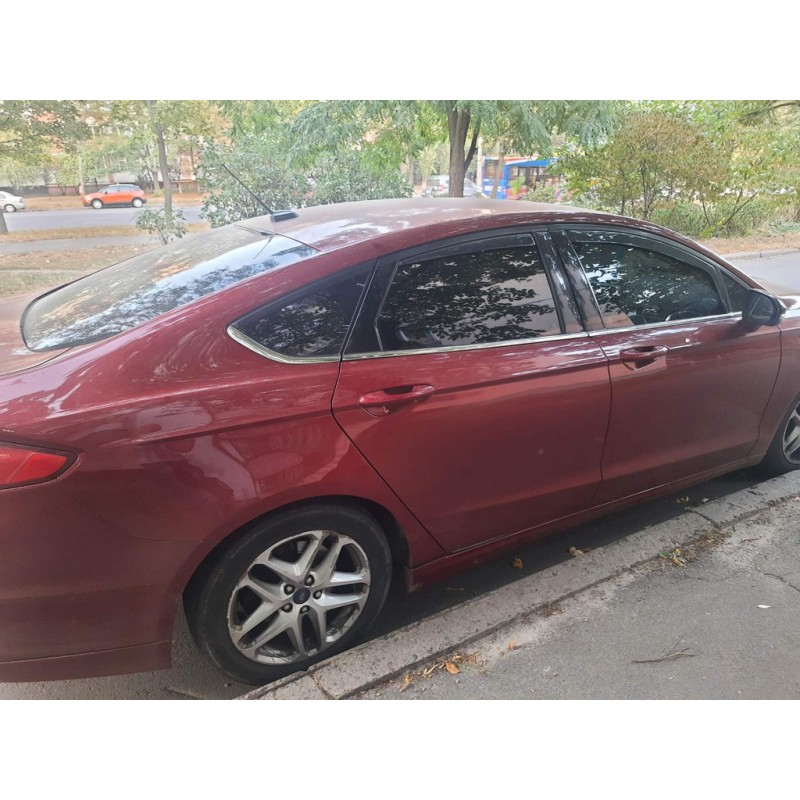 Вставные ветровики SD (Esa, 4 шт) для Ford Fusion 2012-2020 гг Вставные ветровики SD (Esa, 4 шт) для Ford Fusion 2012-2020 гг