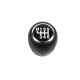 Ручка КПП 6-передач V4 55346753 (чорна-2025хром) для Fiat Doblo II 2010-2022 рр