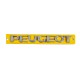 Напис Peugeot 8665.PW (137мм на 15мм) для Peugeot 207