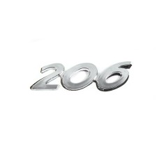 Надпись 206 (90мм на 25мм) для Peugeot 206