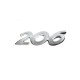 Надпись 206 (90мм на 25мм) для Peugeot 206