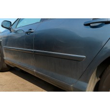 Молдинг дверний (4 шт, нерж) для Peugeot 407