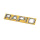 Надпись Rapid (130 мм на 22мм) для Skoda Rapid 2012-2019 гг