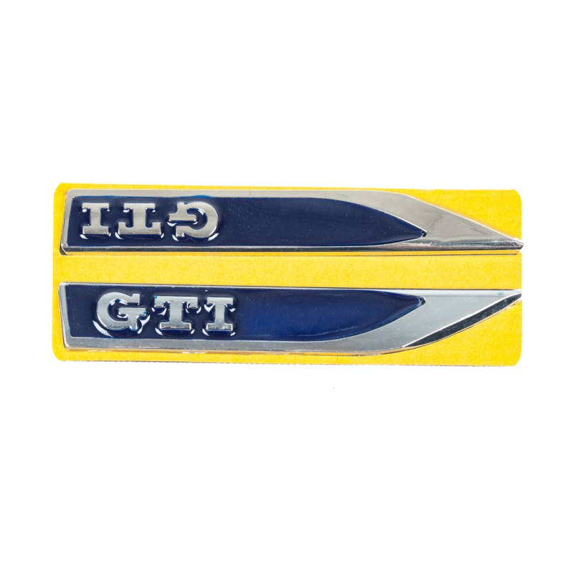 Боковые накладки GTI-сине-хром (145мм на 22м)