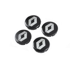 Ковпачки диски чорні 5884C (56мм на 52мм, 4 шт) для Тюнінг Renault