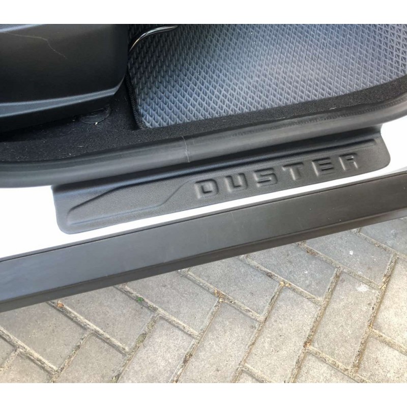 Накладки на дверні пороги EuroCap (4 шт, ABS) для Dacia Duster 2018-2024 рр