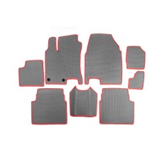 Килимки для -20252 (3 ряди, EVA, сірі) для Nissan Qashqai 2007-2010 рр